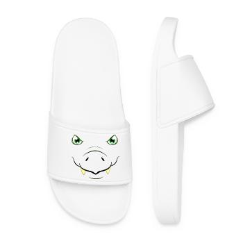 Costume DIY de dinosaure Tyrannosaurus Rex face T-Rex - Claquettes Femme - blanc - Devant