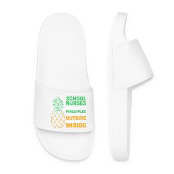 School Nurse Hospital Medicine - Women’s Pool Sliders - white - Front