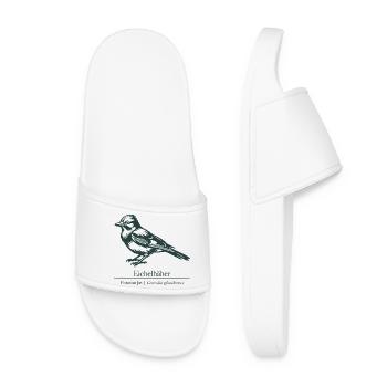 Jay Silhouette | Ornithologie | Dessin - Claquettes Femme - blanc - Devant