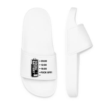 Social battery - Women’s Pool Sliders - white - Front