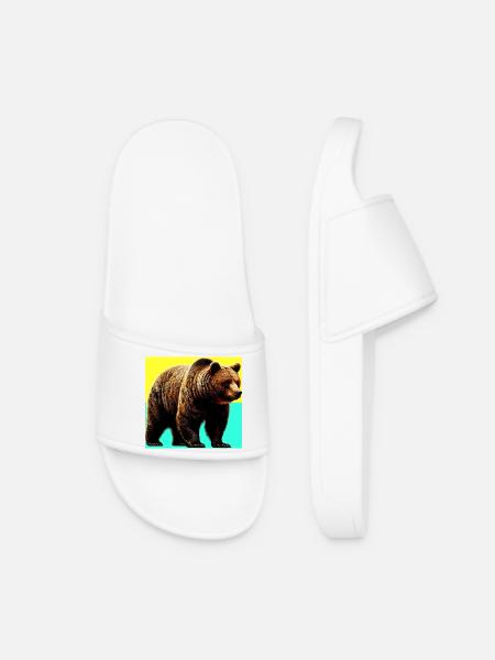 bear - Women’s Pool Sliders - white
