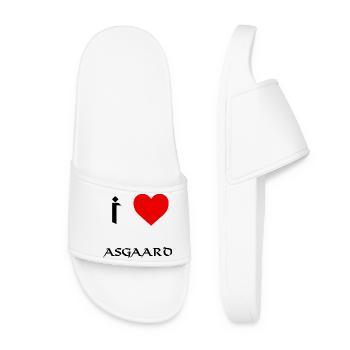 Ich liebe Asgaard - Frauen Badelatschen - Weiß - Vorne