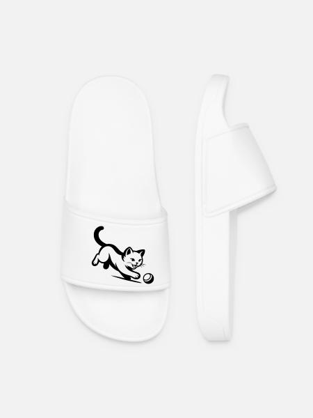 Cat - Women’s Pool Sliders - white