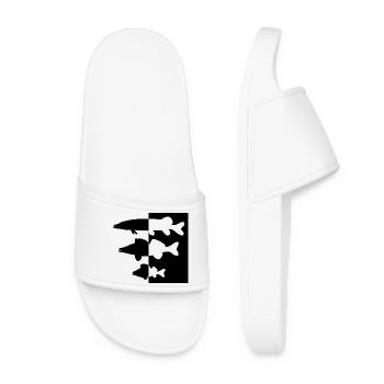 Pike and zander perch - Women’s Pool Sliders - white - Front