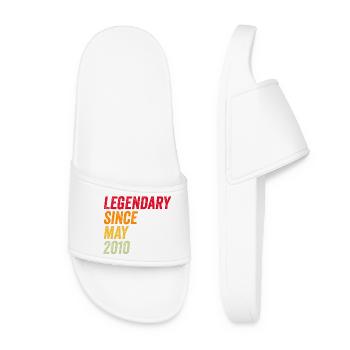 16e anniversaire 16 ans mai 2010 - Claquettes Femme - blanc - Devant