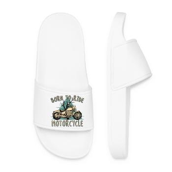 Born to Ride Motorrad Spirit - Women’s Pool Sliders - white - Front