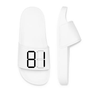 NUMBER 81 Eighty-One Gift Digital - Women’s Pool Sliders - white - Front