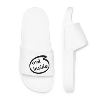 Graphique du mal à l’intérieur de l’anneau - Claquettes Femme - blanc - Devant