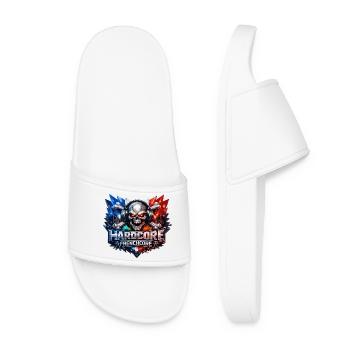 Hardcore Frenchcore Skull Art - Women’s Pool Sliders - white - Front