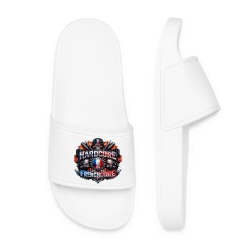 Hardcore Frenchcore Emblem - Women’s Pool Sliders - white - Front