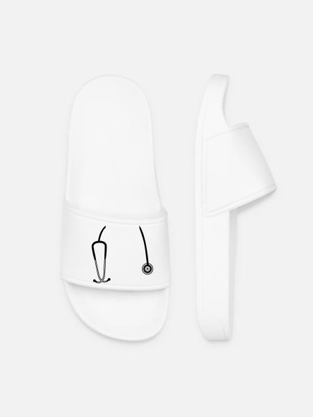stethoscope - Women’s Pool Sliders - white