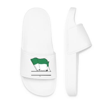 Drapeau de Vlieland – Conception sur mesure de l’île - Claquettes Femme - blanc - Devant