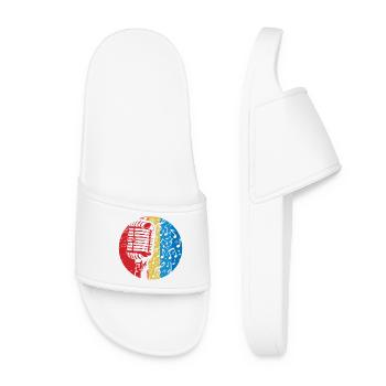 Microphone - Singer - Women’s Pool Sliders - white - Front