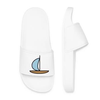 Sailboat - Women’s Pool Sliders - white - Front