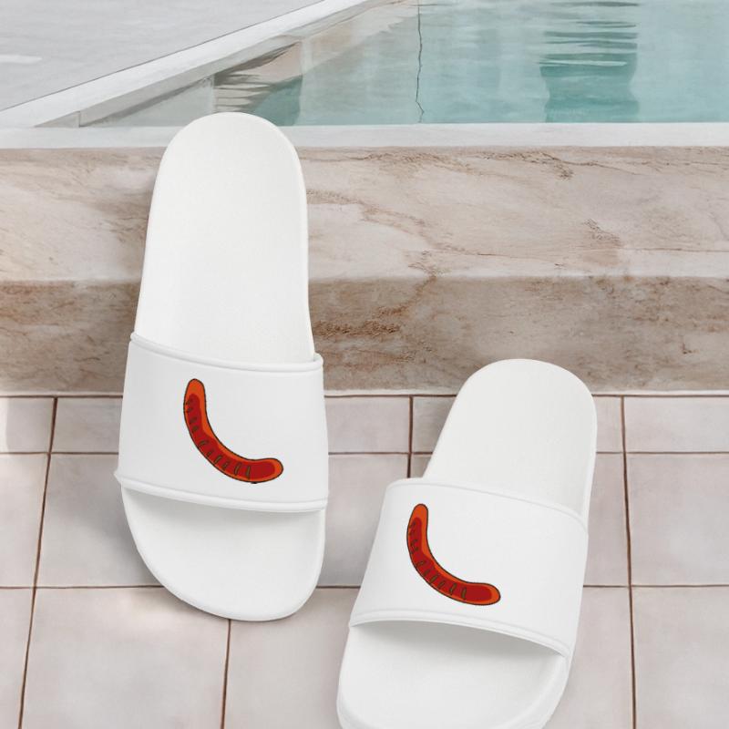 Wurst oder Bratwurst Frauen Badelatschen