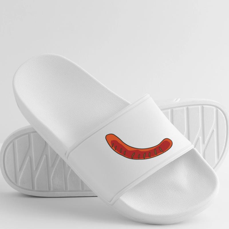 Wurst oder Bratwurst Frauen Badelatschen