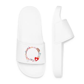 First aid kit or first aid kit as a frame - Women’s Pool Sliders - white - Front
