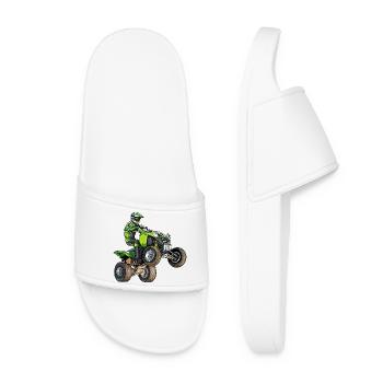 Quad Moto - Claquettes Femme - blanc - Devant