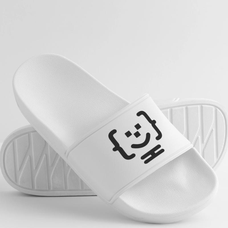 Code-Logo des Hauptprogrammierers Frauen Badelatschen