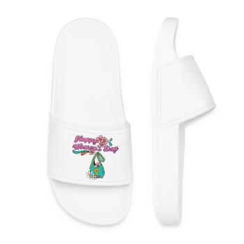Women's Day March 8 Gifts happy Womens day - Women’s Pool Sliders - white - Front