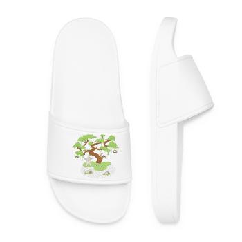 Asia Style - Bonsai - Women’s Pool Sliders - white - Front