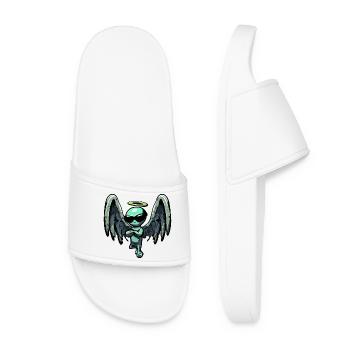 Alien Archangel - Halo et Wings Design - Claquettes Femme - blanc - Devant