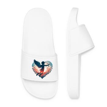 Valentine's Day Cupid shoots straight to the heart - Women’s Pool Sliders - white - Front