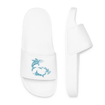 Requins polynésiens - Claquettes Femme - blanc - Devant
