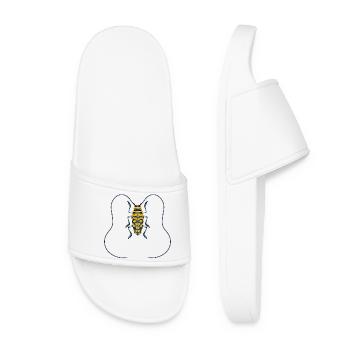 Sternotomis bohemani Coléoptère Espèce Insecte Jaune Noir - Claquettes Femme - blanc - Devant