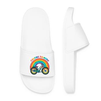 Chasing Rainbow Bicycle Design - Women’s Pool Sliders - white - Front