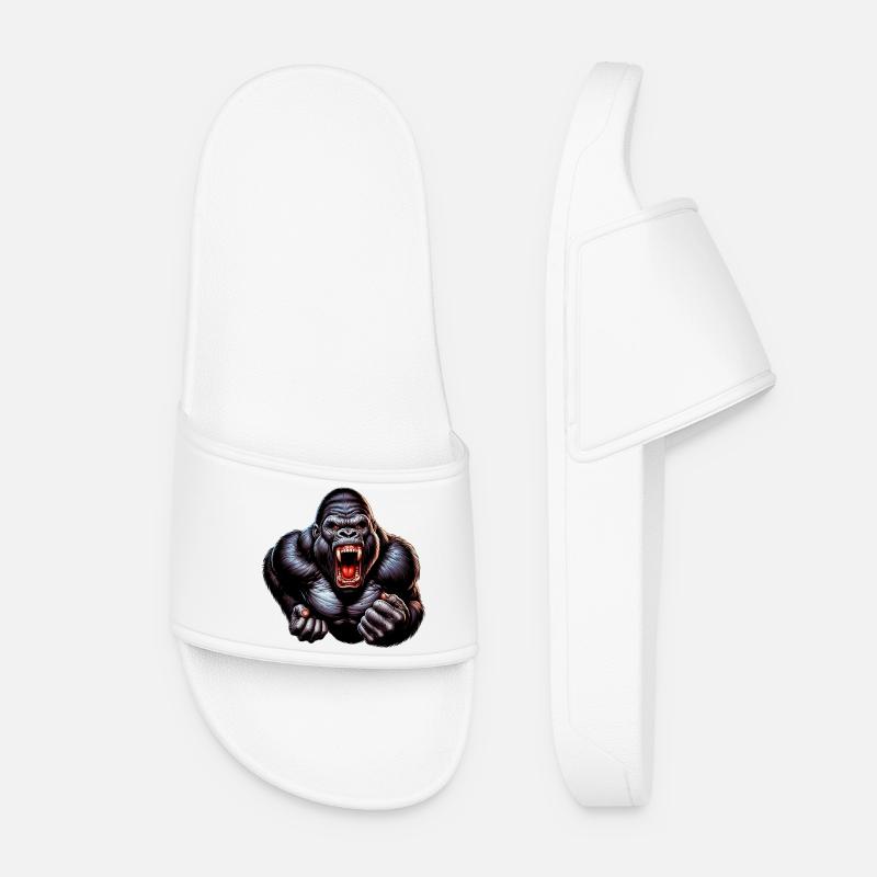 Gorilla - Frauen Badelatschen - Weiß