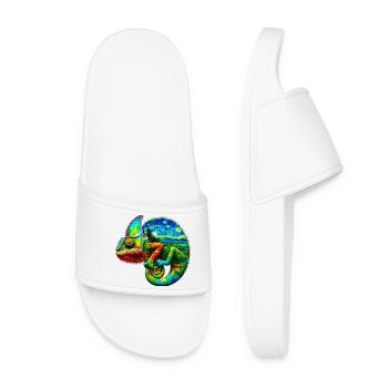 Van Gogh Chameleon - Women’s Pool Sliders - white - Front