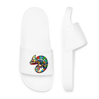 Chameleon Mondrian - Women’s Pool Sliders - white - Front