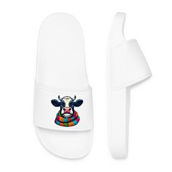 Vache - Claquettes Femme - blanc - Devant