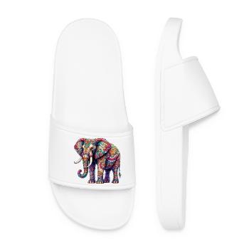 Éléphant - Claquettes Femme - blanc - Devant