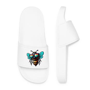 Abeille - Claquettes Femme - blanc - Devant