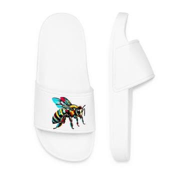 Abeille - Claquettes Femme - blanc - Devant