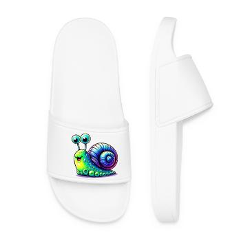 Escargot - Claquettes Femme - blanc - Devant