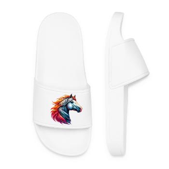 Cheval - Claquettes Femme - blanc - Devant