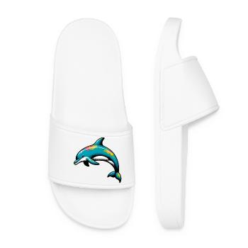 Dolphin - Women’s Pool Sliders - white - Front