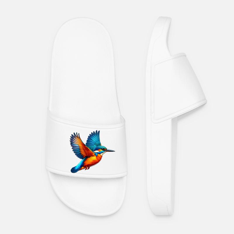 Eisvogel - Frauen Badelatschen - Weiß