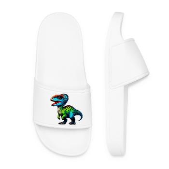 Dinosaure - Claquettes Femme - blanc - Devant