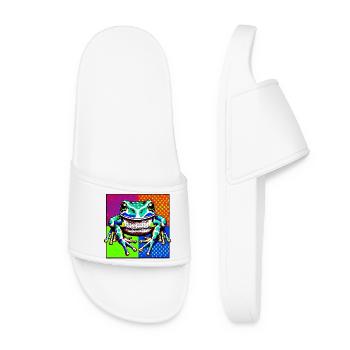 Grenouille - Claquettes Femme - blanc - Devant