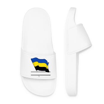 Drapeau Canton de Gueldre - Claquettes Femme - blanc - Devant