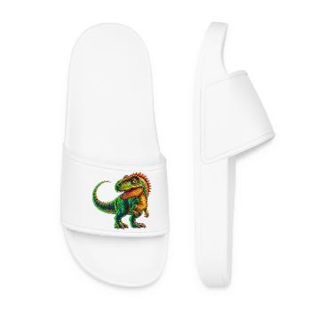 Dinosaure - Claquettes Femme - blanc - Devant