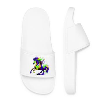 Cheval - Claquettes Femme - blanc - Devant