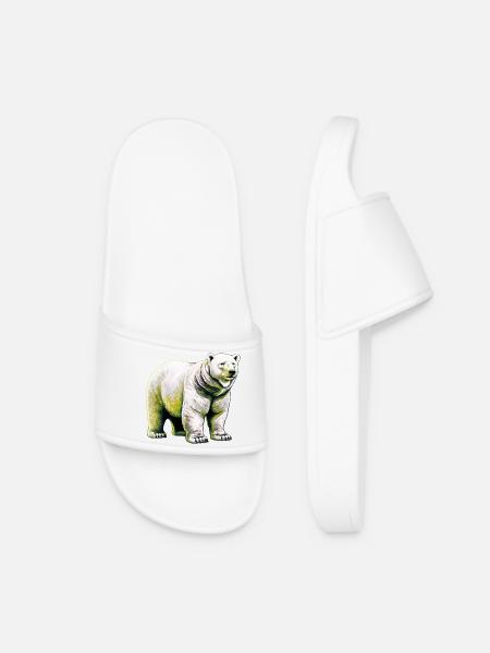 Weißer Eisbär - Frauen Badelatschen - Weiß