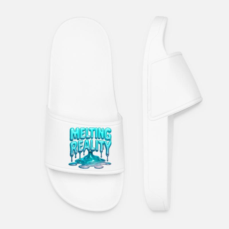 Melting Reality - Women’s Pool Sliders - white