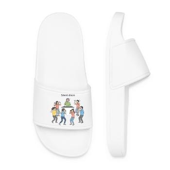 Silent Disco: The party in your head ! - Women’s Pool Sliders - white - Front