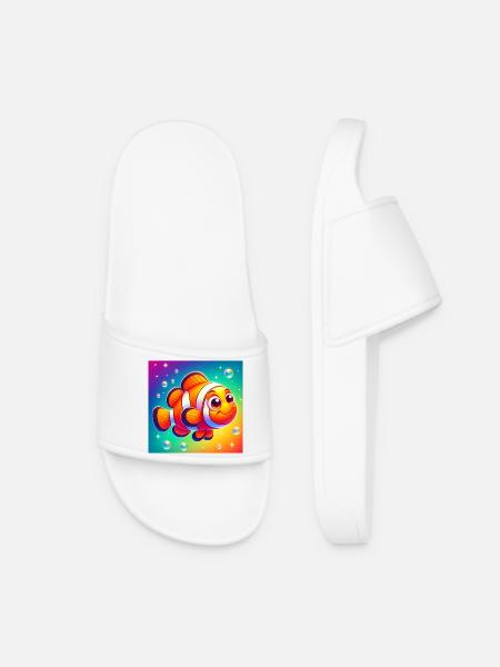 Clownfisch - Frauen Badelatschen - Weiß
